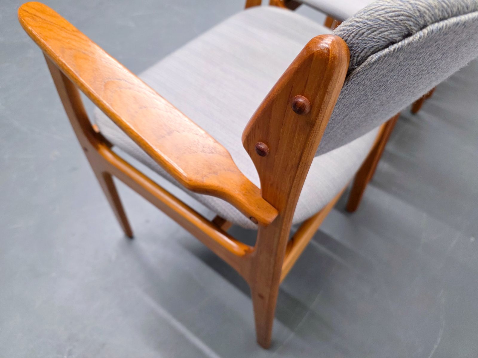 photo furniture Erik Buch – Set Of 6 Dining Chairs, Model 49, Denmark, 1960s