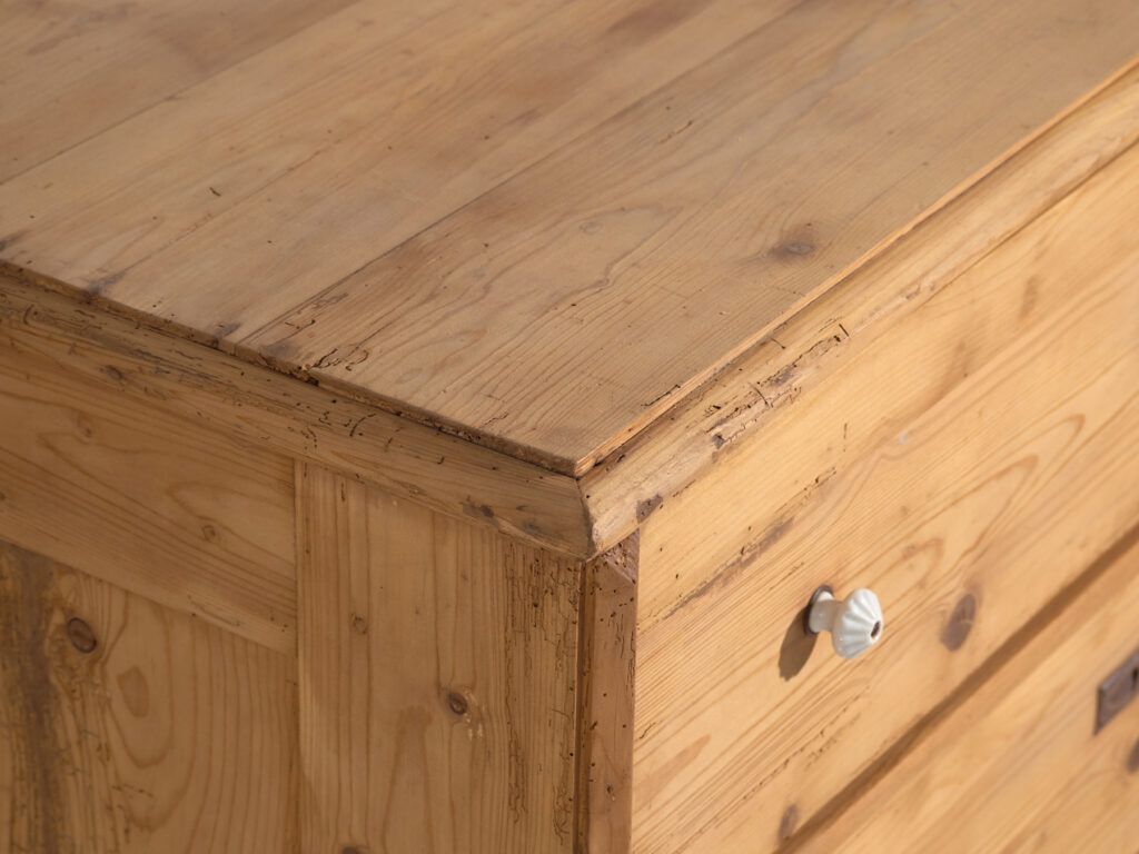 Antique Solid Pine Chest Of Drawers – Central Europe (C.1880–1910) #117 photo for sale
