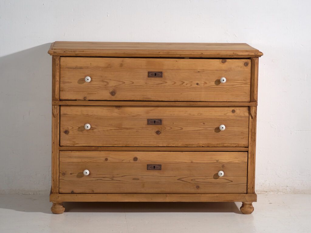 Antique Solid Pine Chest Of Drawers – Central Europe (C.1880–1910) #117 photo vinterior