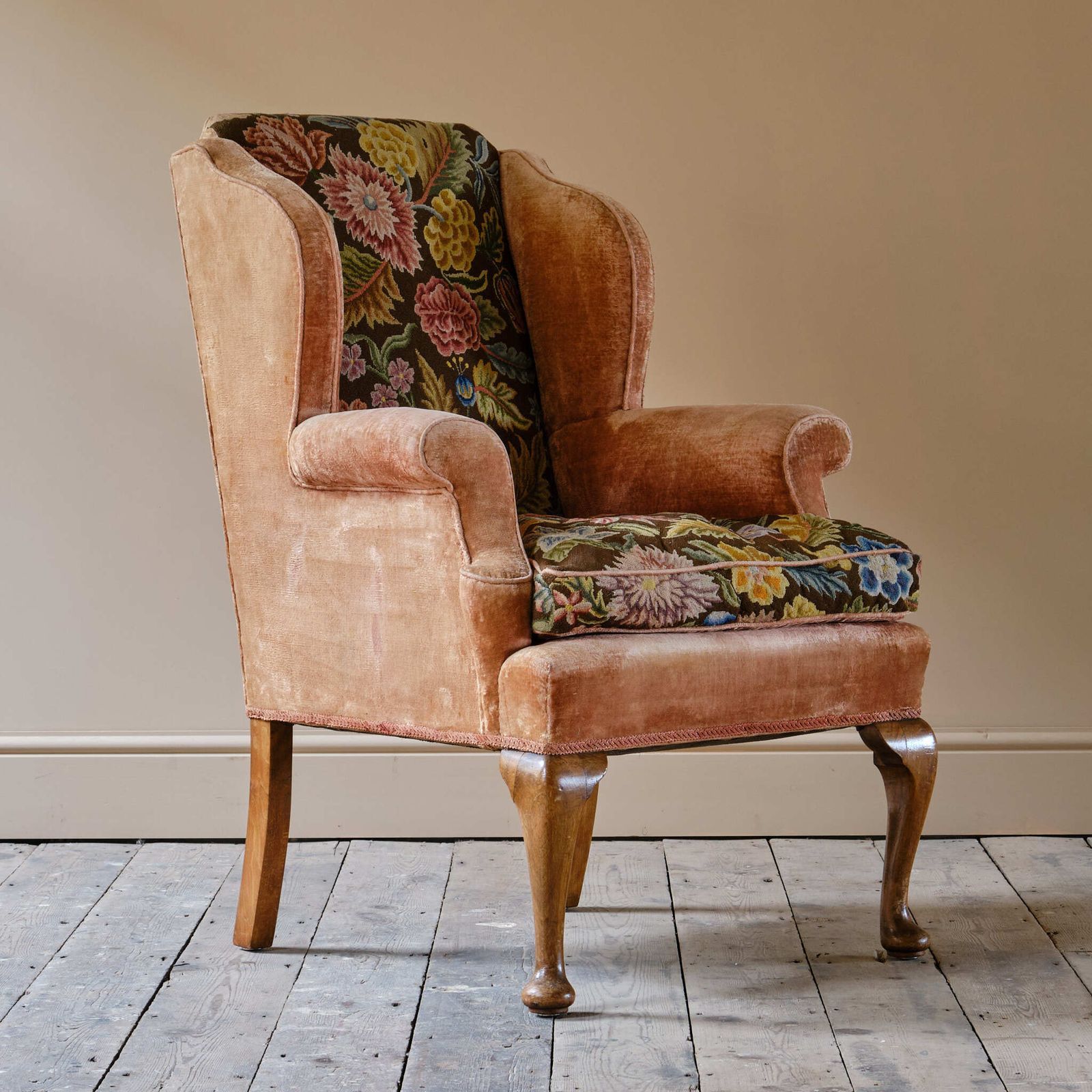 Antique Early 20th Century Wingback Armchair photo furniture