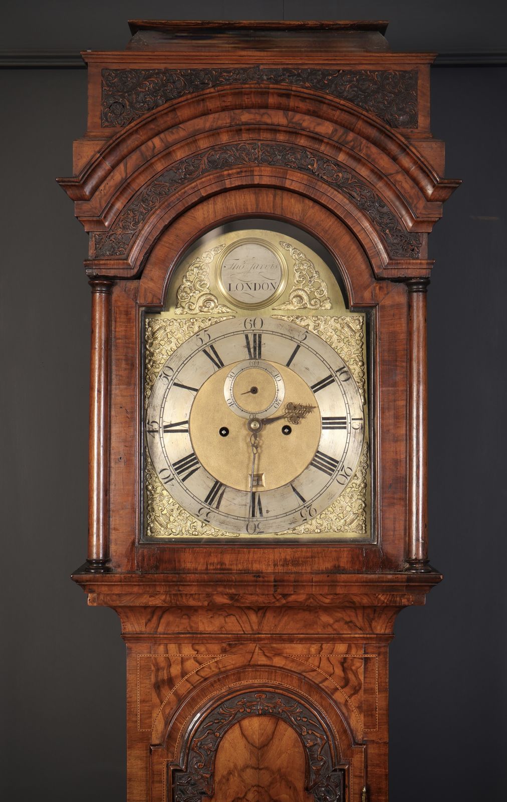 18th Century Walnut Grandfather Clock photo Home Decor