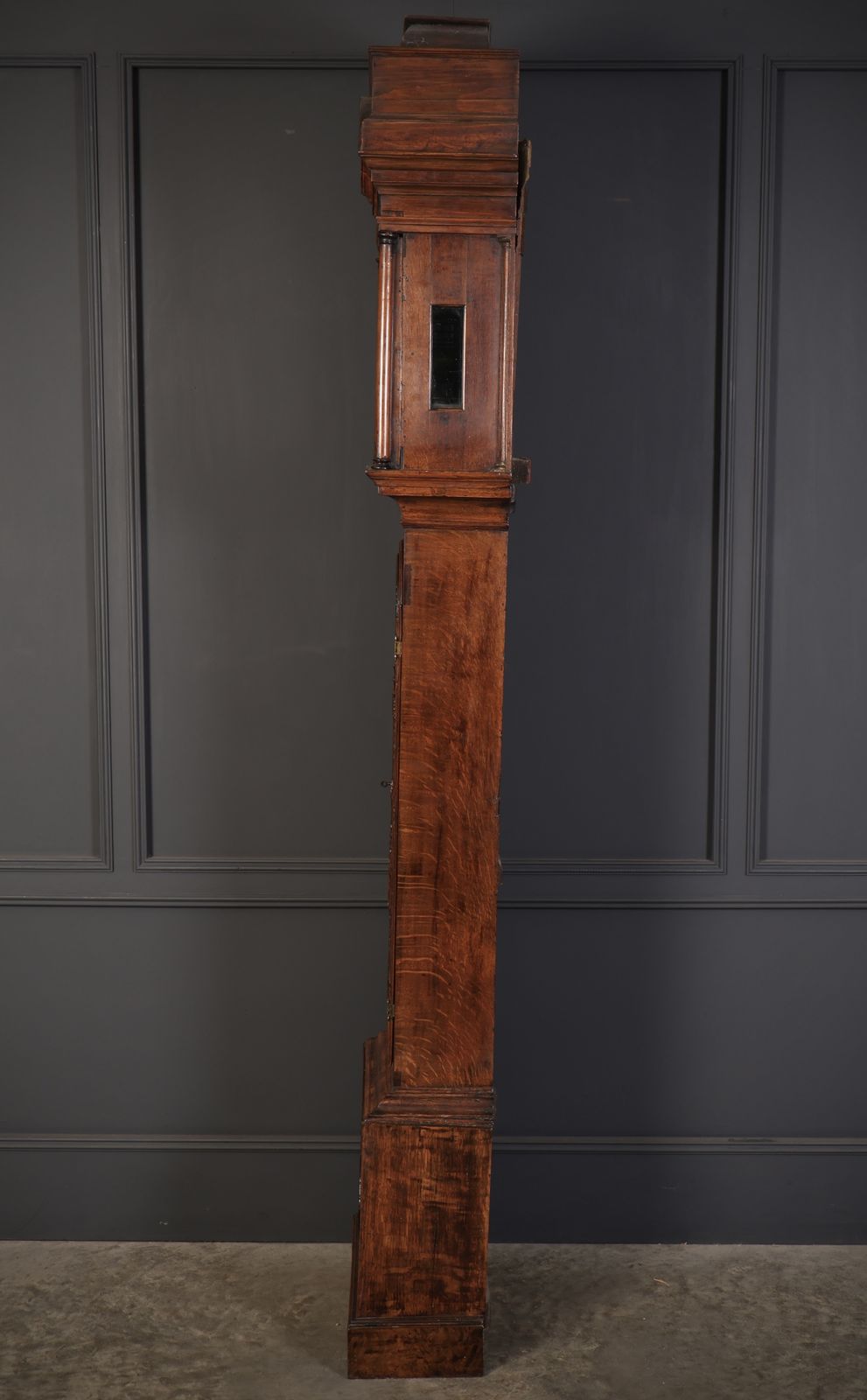 18th Century Walnut Grandfather Clock photo vintage