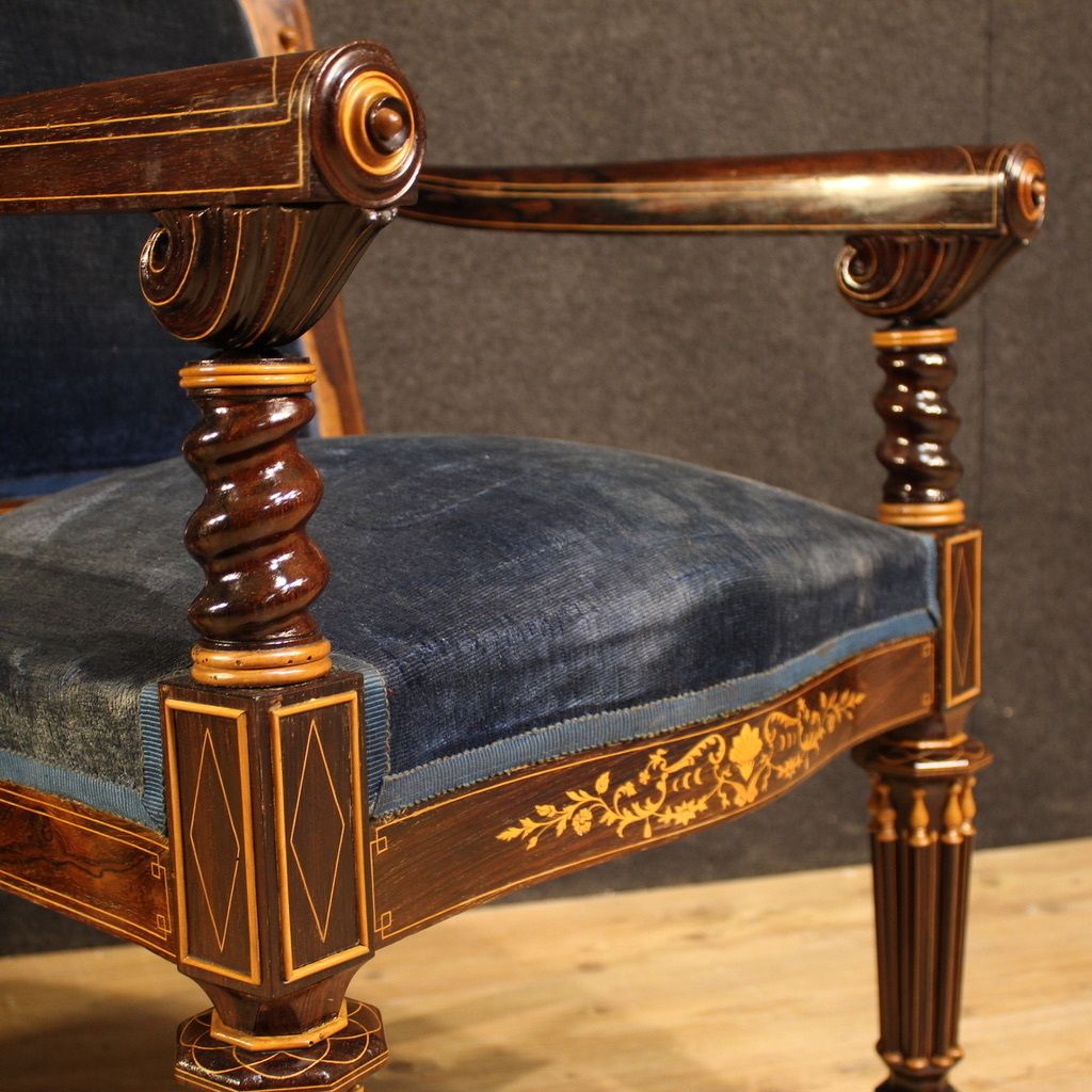 Pair Of 19th Century French Armchairs photo vintage