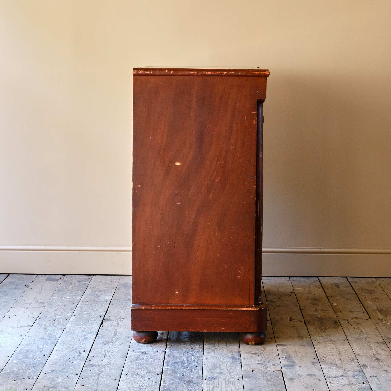Large Scottish Pine Chest Of Drawers In Original Paint photo Furniture