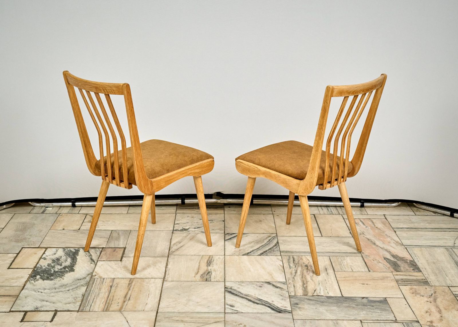 Set Of 2 Dining Chairs, 1960s, Czechoslovakia photo 345.0