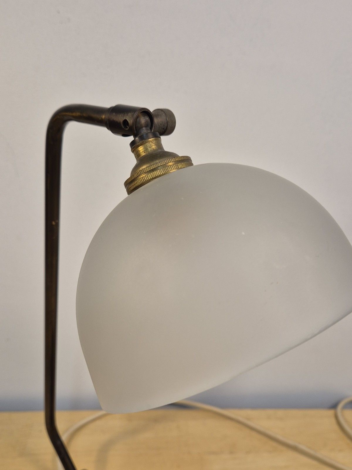 Original Art Deco Table Lamp By Kandem 1920s Glass Shade Working Condition photo buy
