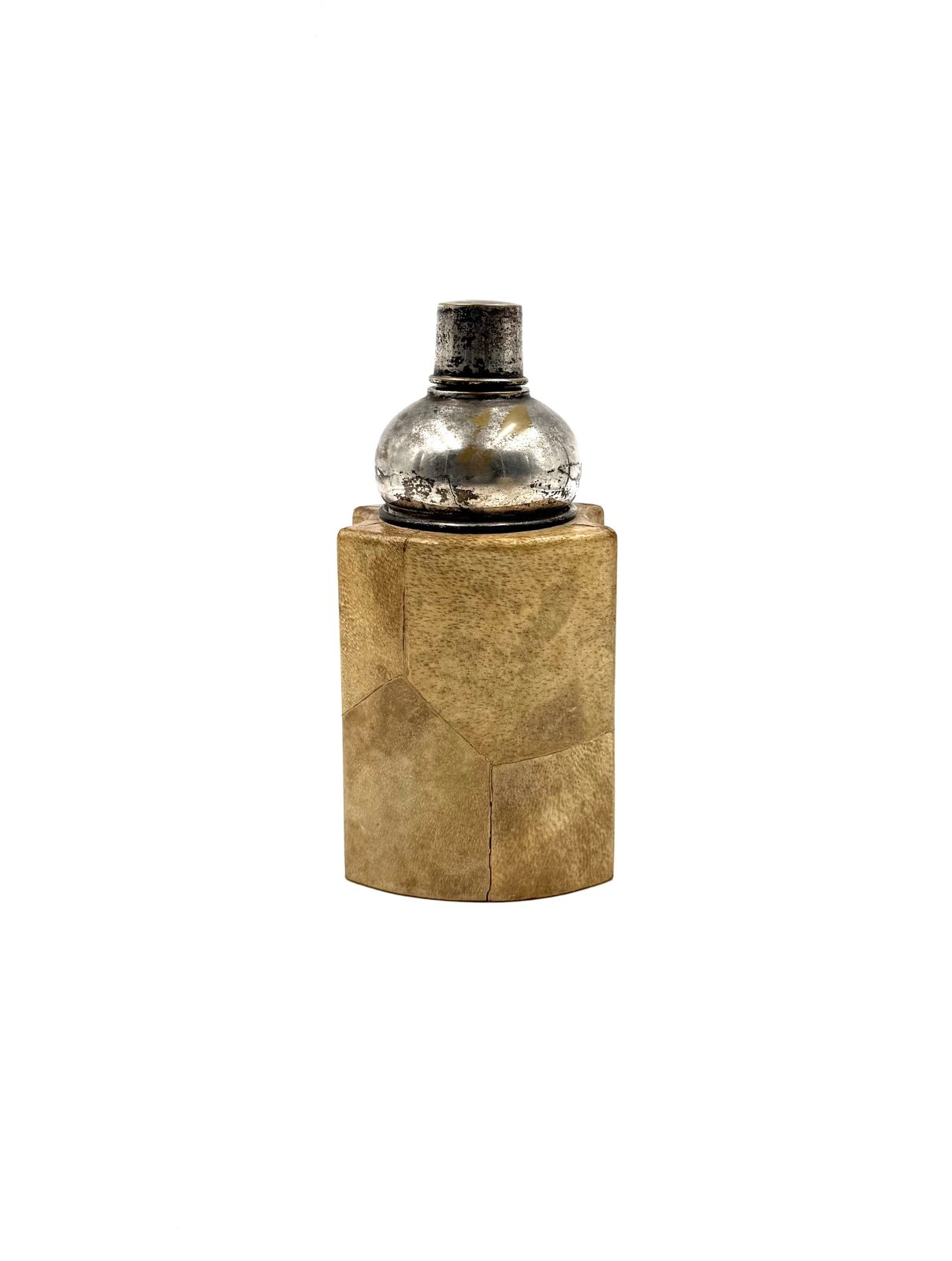 Mid Century Cream Parchment Cocktail Shaker, Aldo Tura Italy 1950s photo furniture