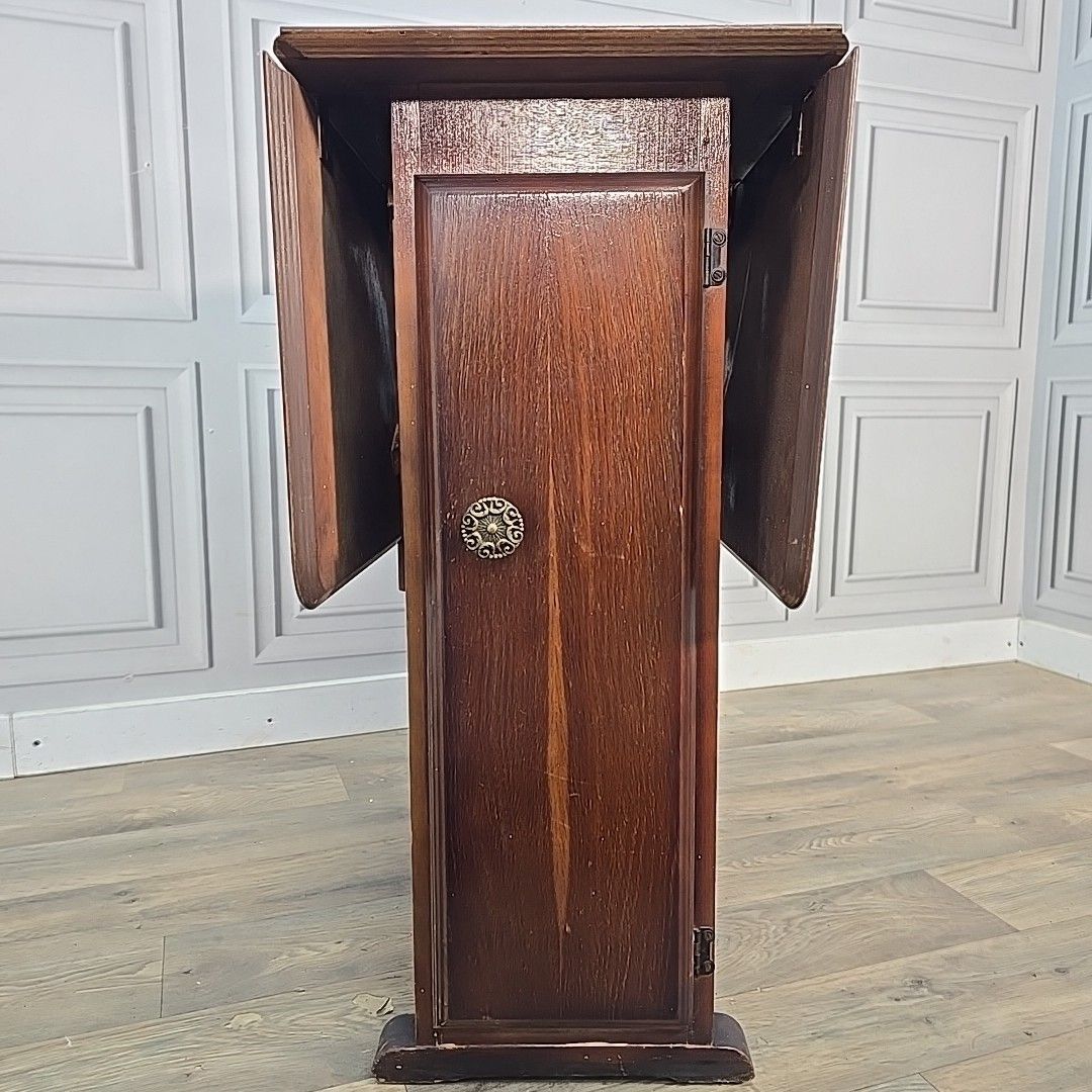 photo furniture Vintage Drop Leaf Table Cabinet Gateleg Storage Cupboard Retro Mid Century