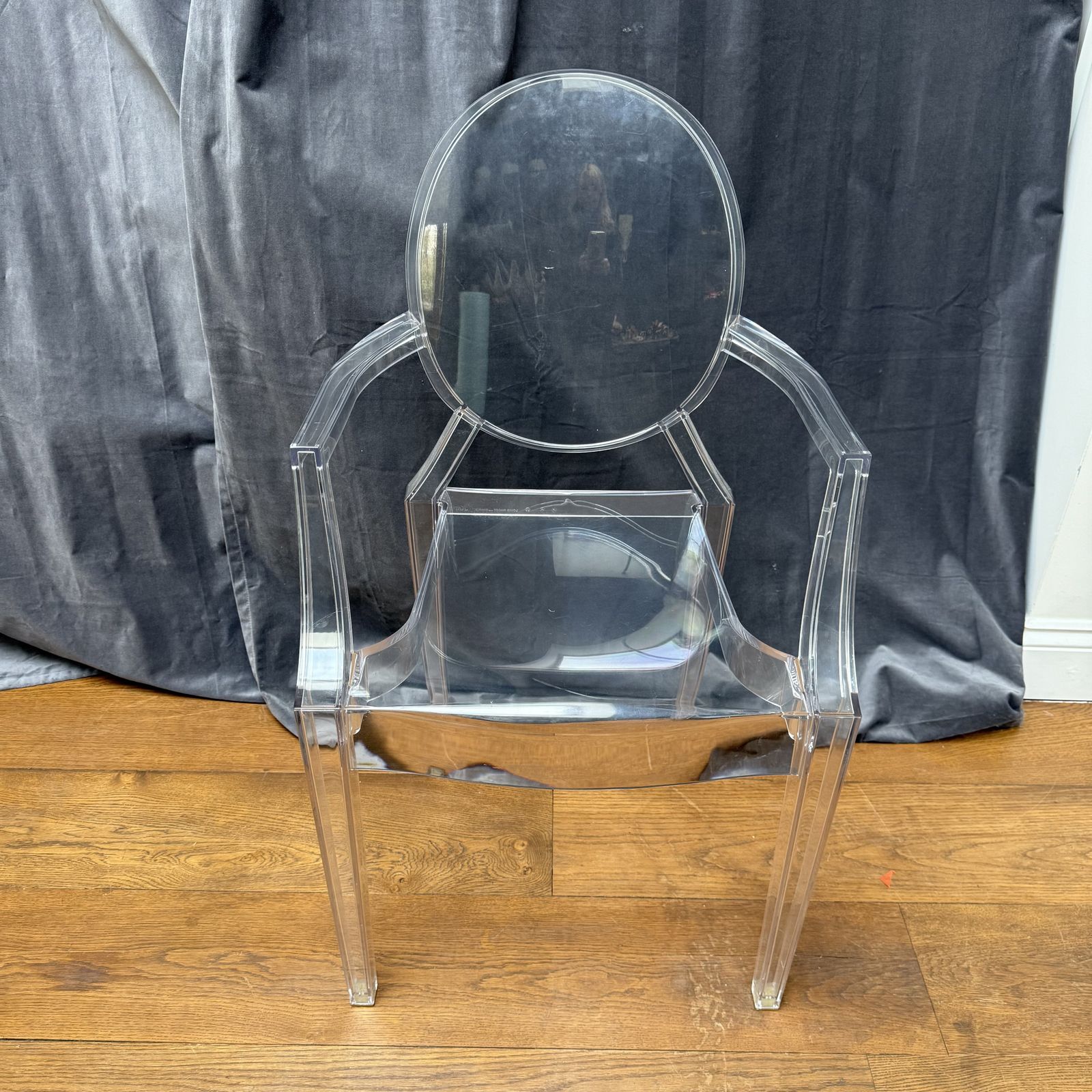 Pair Of Kartell Louis Ghost Chairs Designed By Starck photo furniture