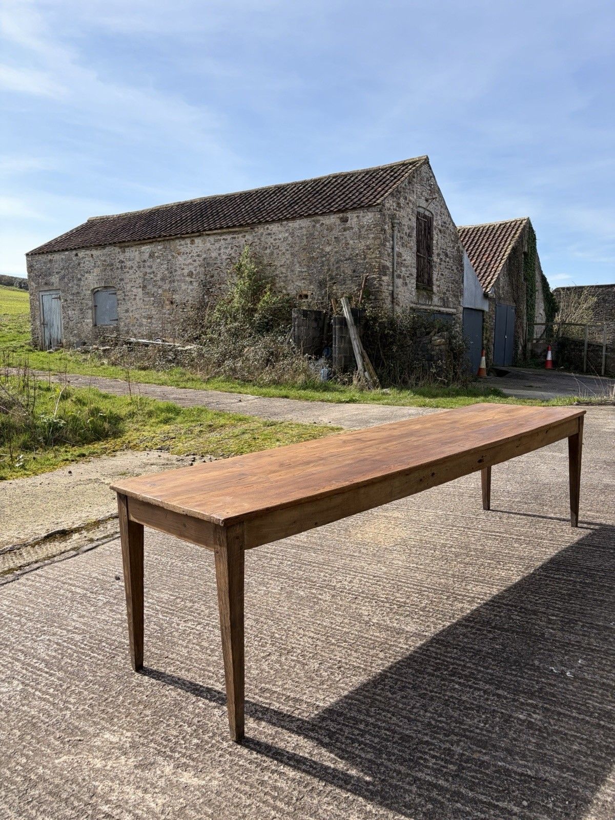 Antique French Draper’s / Dining Table — 279.5cm | Poplar & Chestnut | photo Furniture