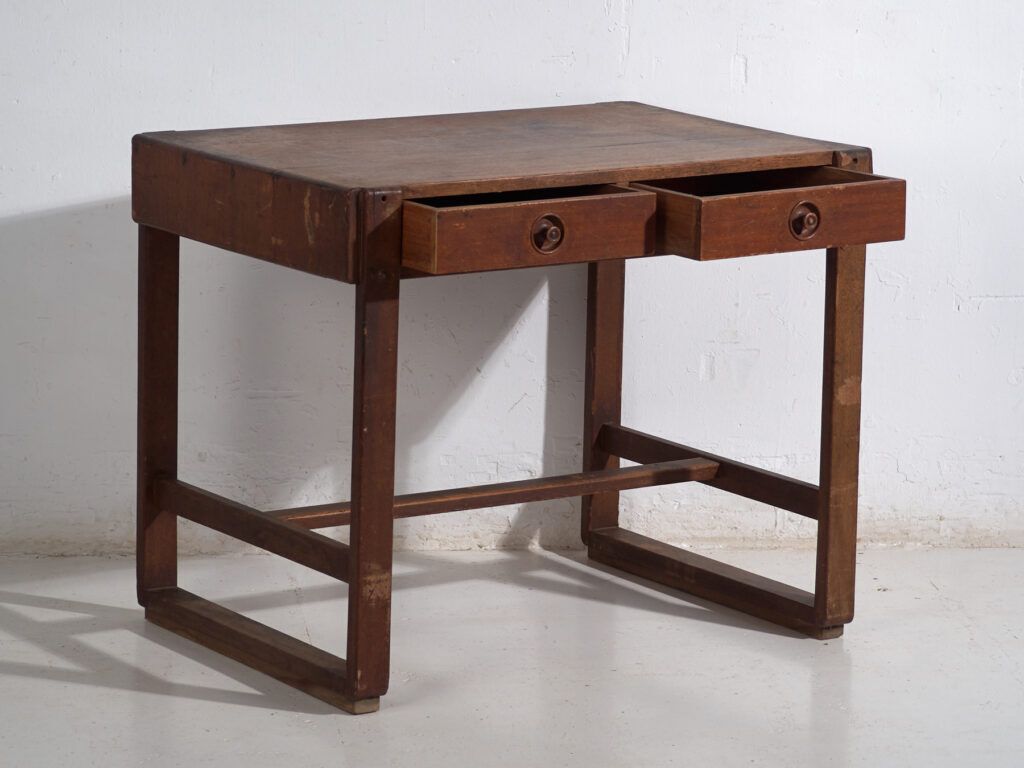 Antique Japanese Tsukue Writing Desk – Late Taisho – Early Showa (C.1910 1940) photo Furniture