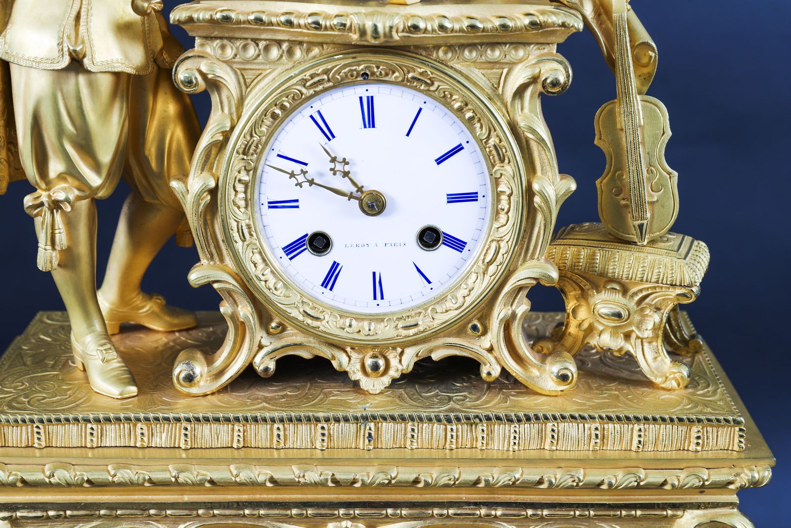 Antique French Sevres Ormolu Mantel Clock By Leroy Paris 19th Century photo 4750.0