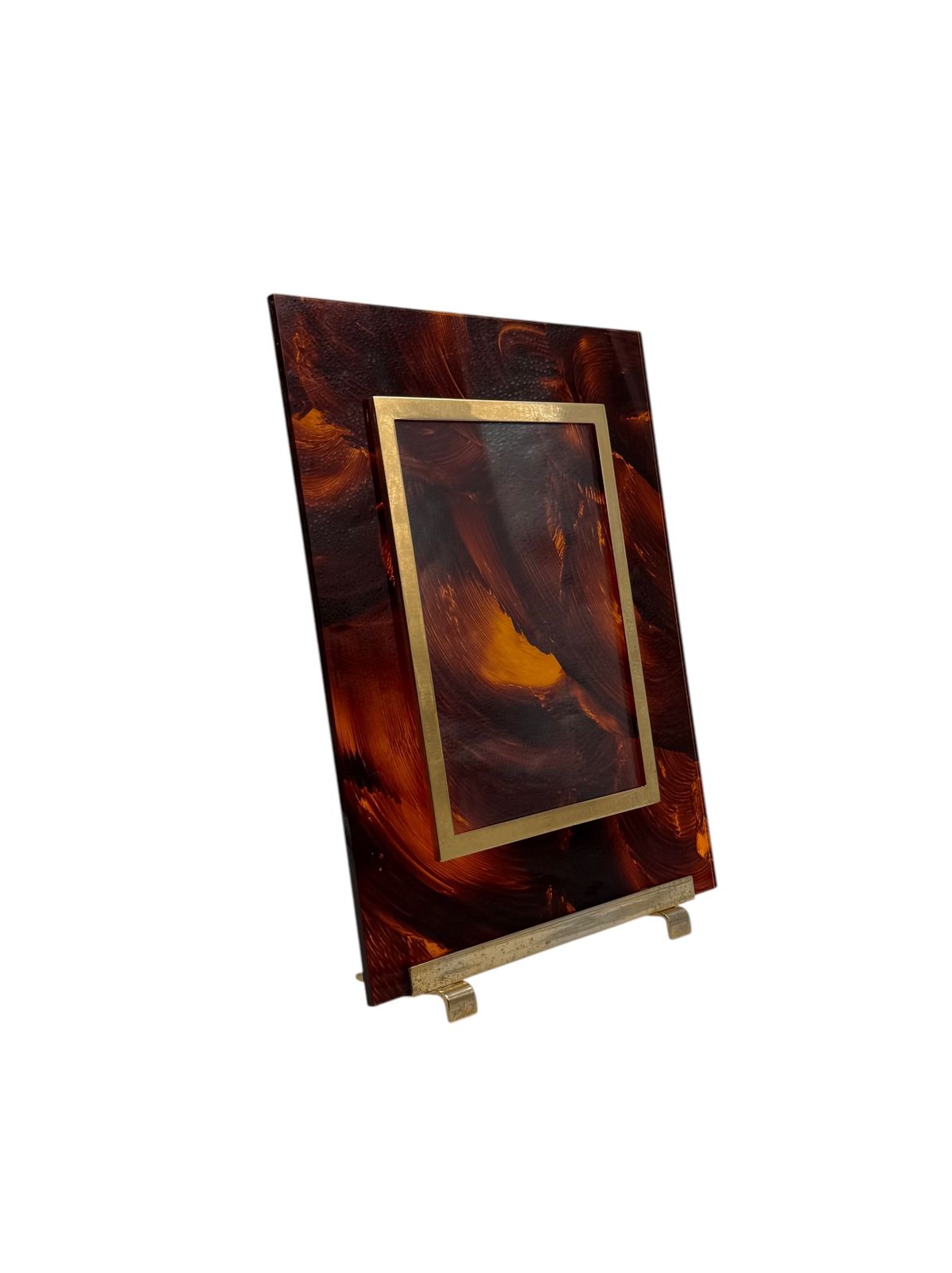 photo vinterior Hollywood Regency Lucite Picture Frame, In The Manner Of Gabriella Crespi Italy 1970s