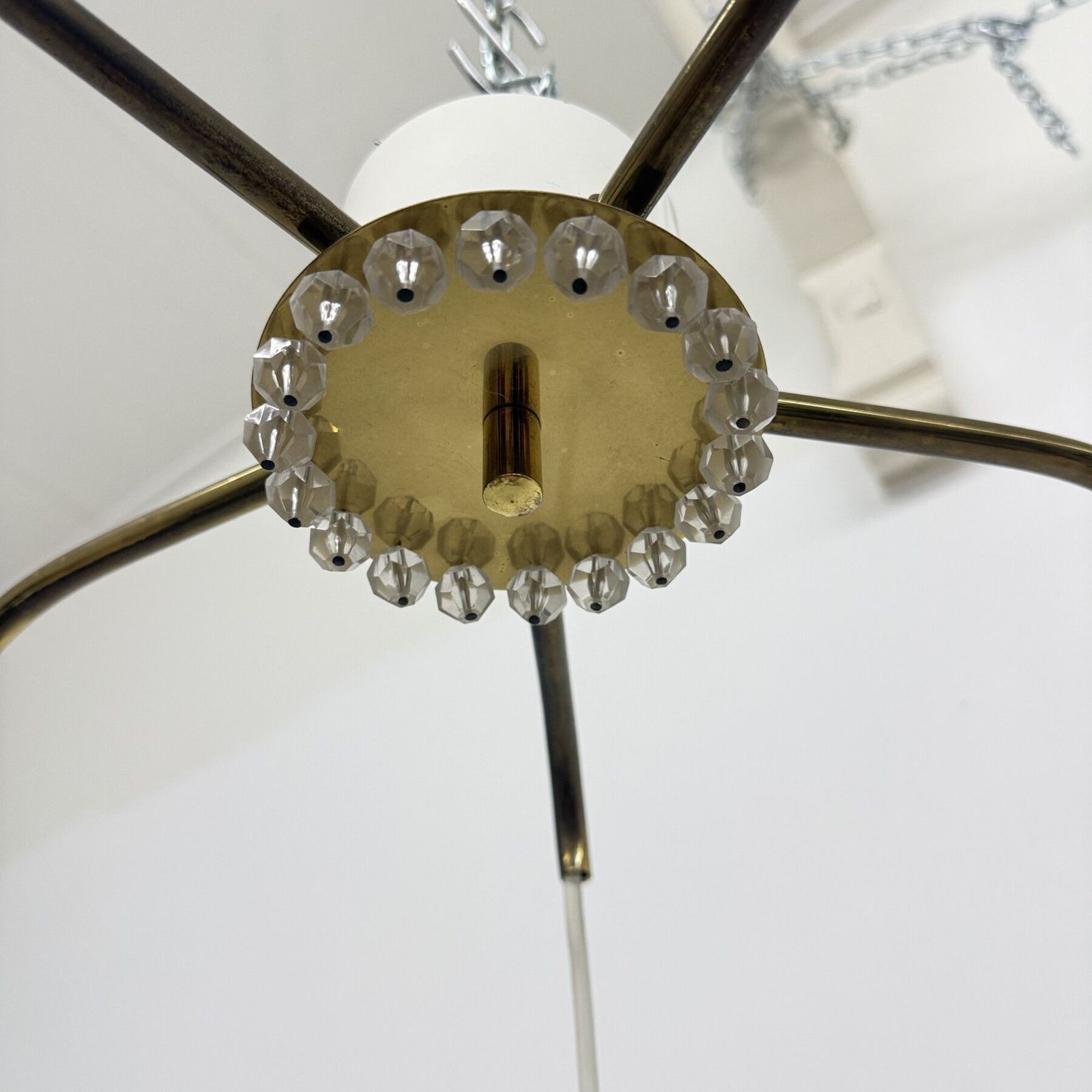 Rare Pinappple Design Cascade Hanging Lamp With 5 Balls By Emil Stejnar, 1950s photo buy