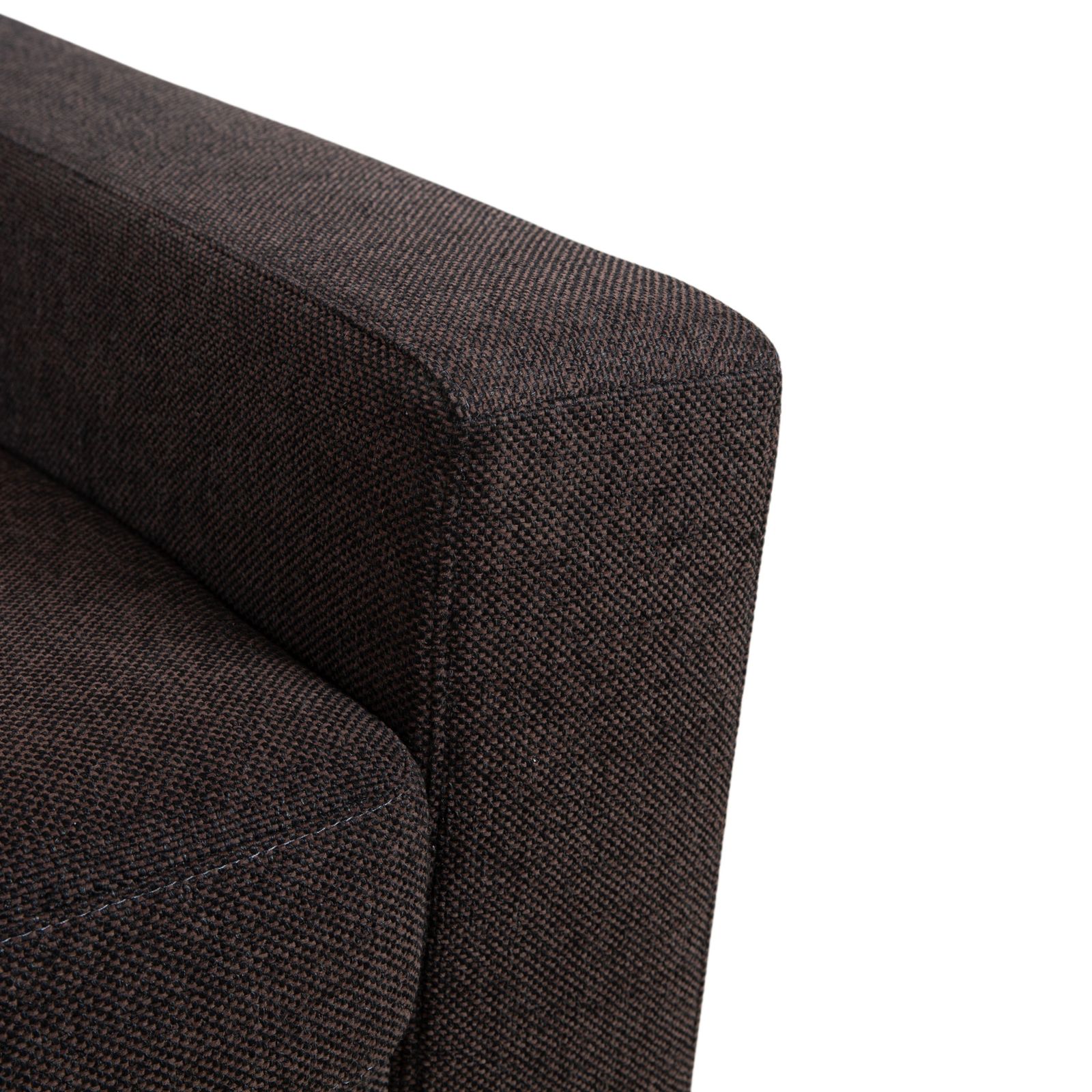 Fauteuil Ewald Schillig en tissu brun et gris photo for sale