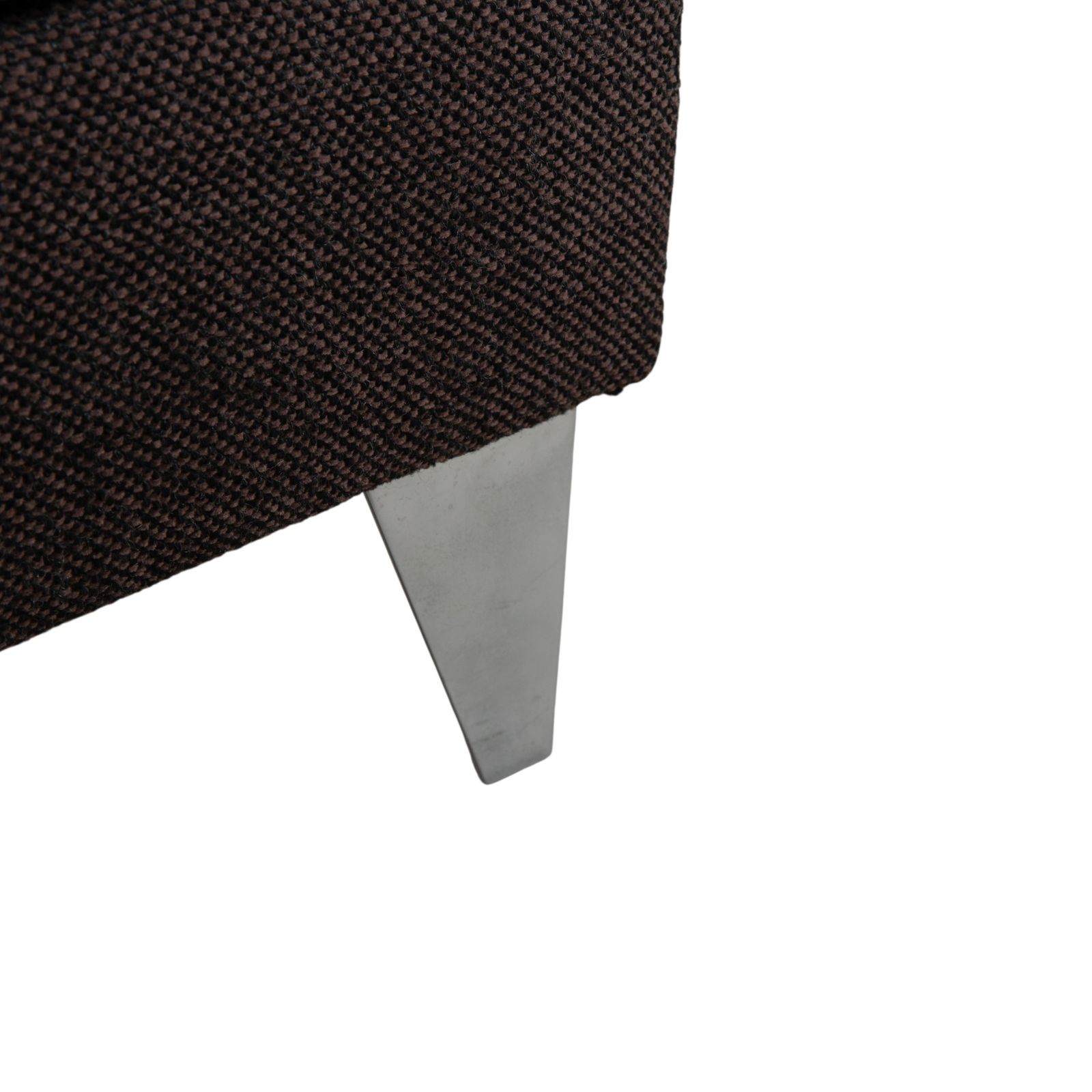 Pouf Ewald Schillig en tissu brun gris photo for sale