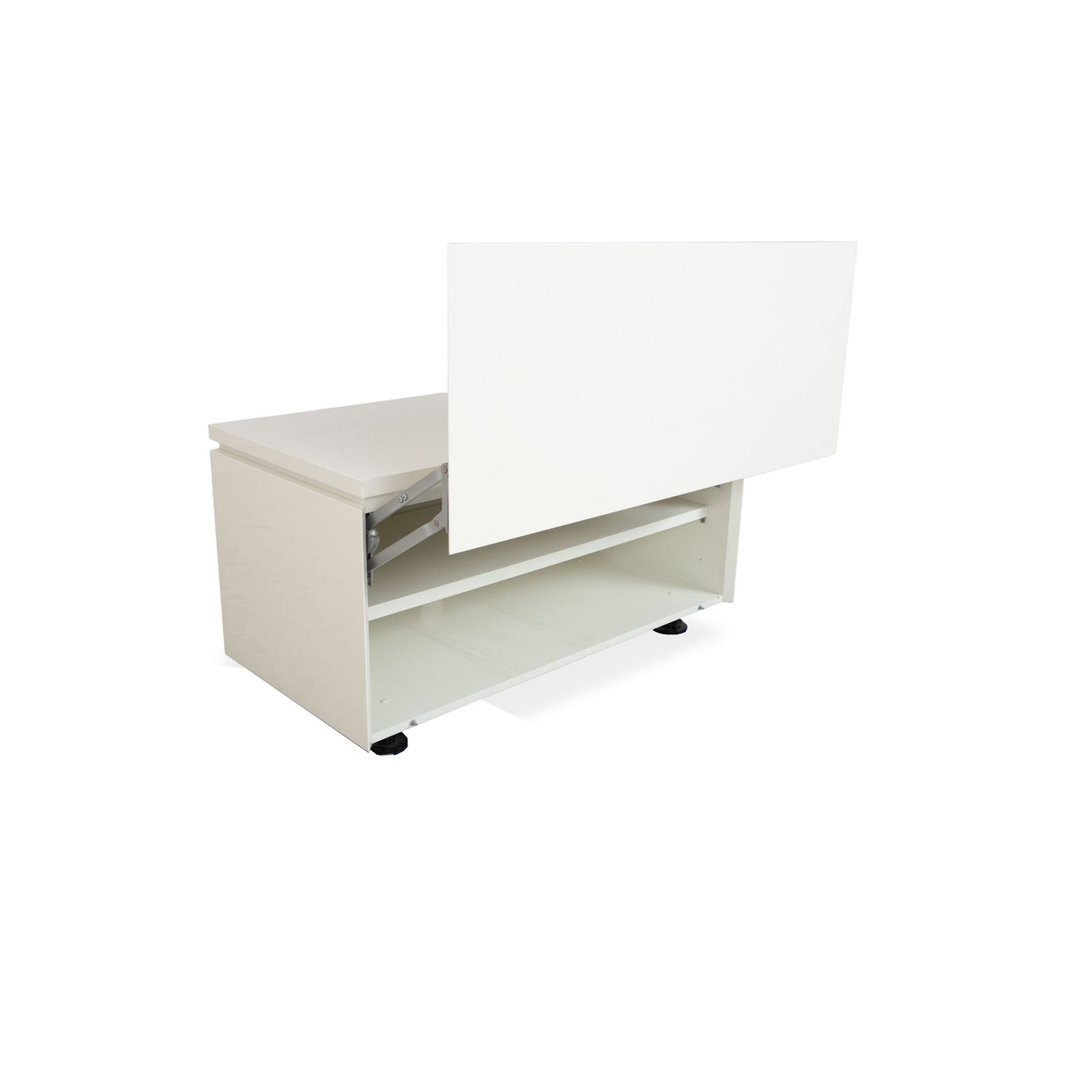 Buffet Interlübke Cube en bois blanc photo for sale