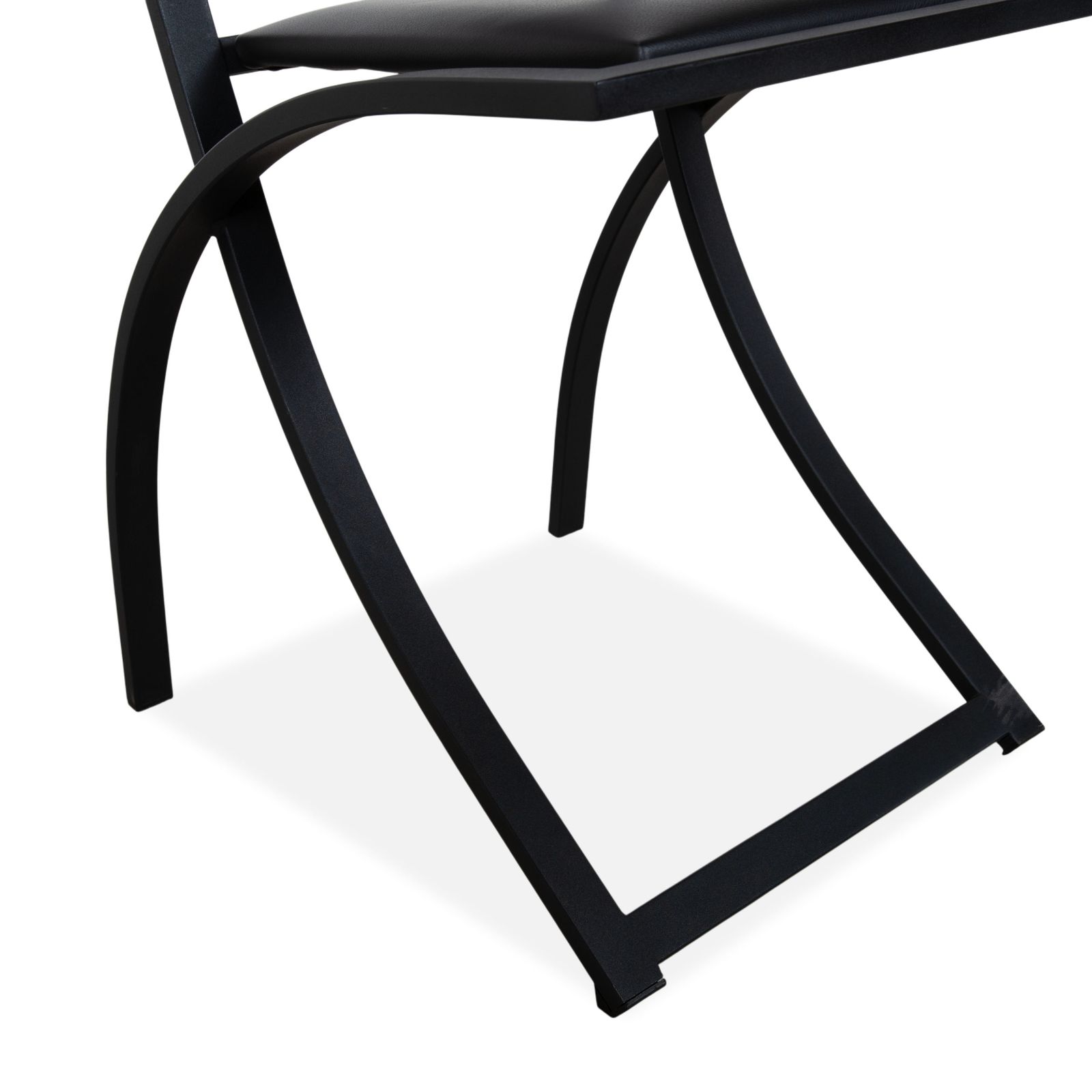 Lot de 6 chaises KFF Cosinus en cuir, noires photo buy