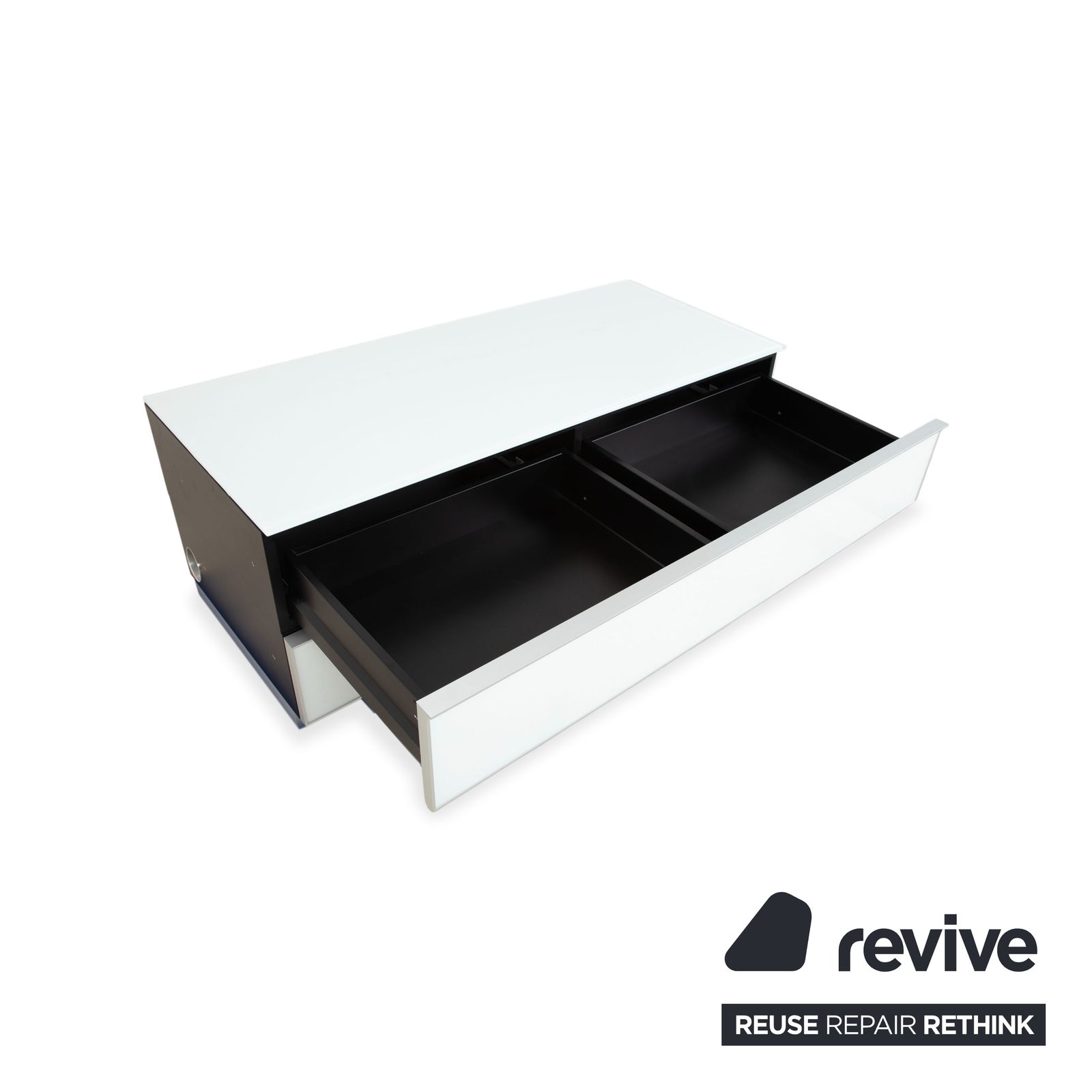 Spectral Catena Glass Sideboard White Tv Board photo vinterior