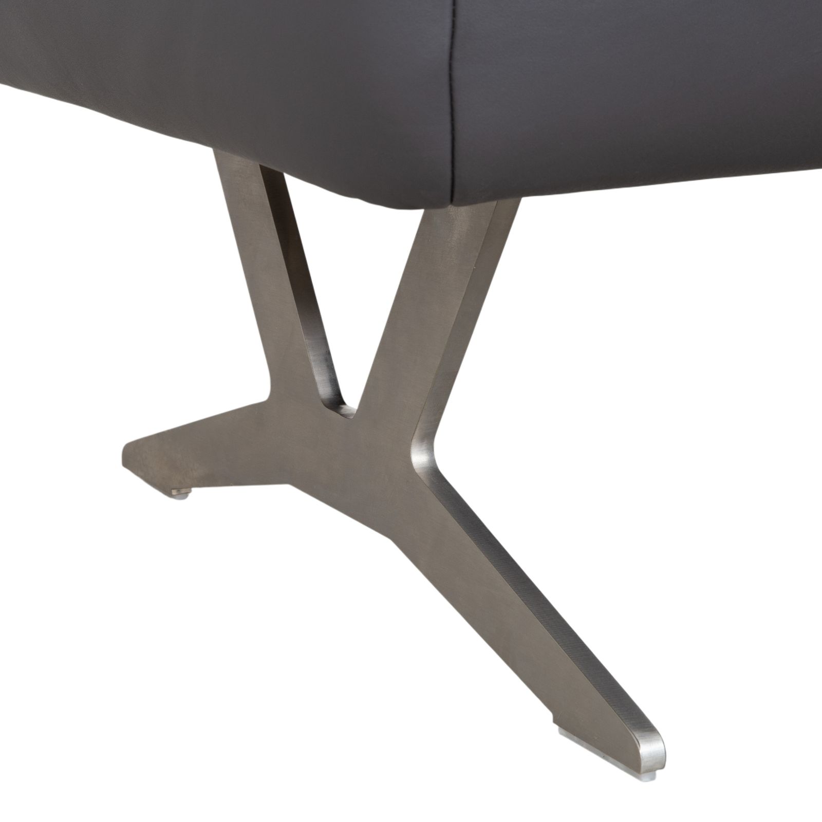 Tabouret Koinor Monroe en cuir gris photo Mobilier