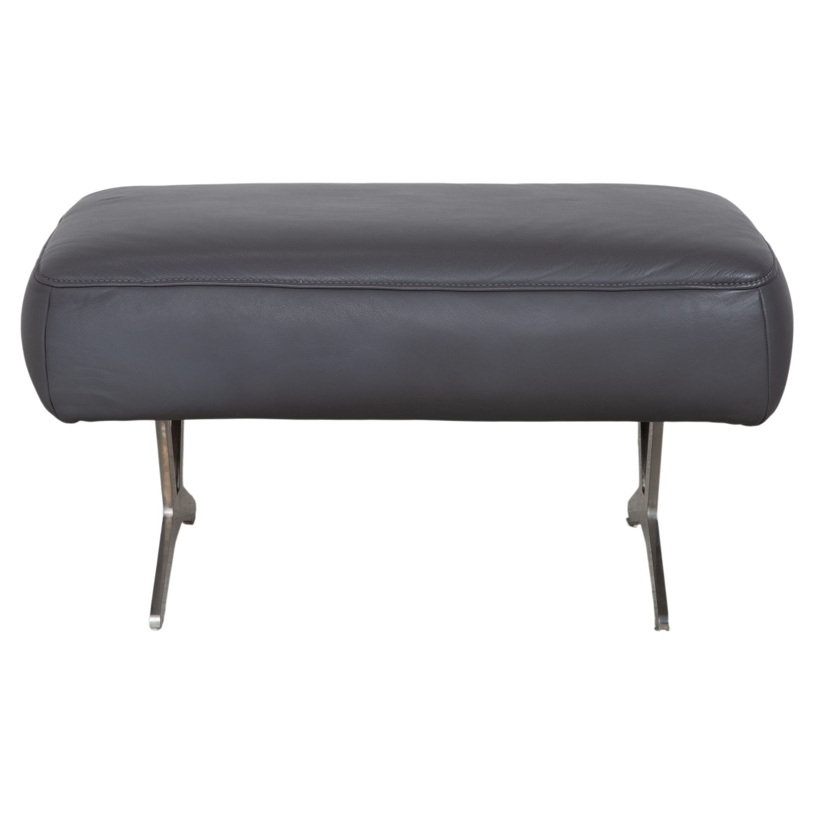 Tabouret Koinor Monroe en cuir gris photo buy