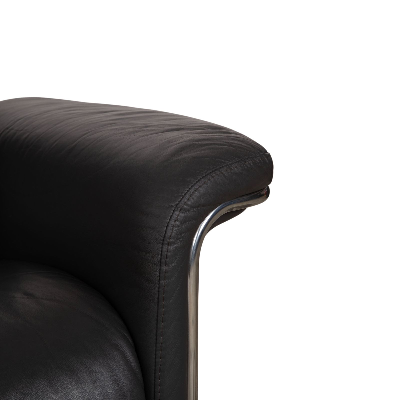 Canapé 2 places Stressless Soul en cuir gris anthracite foncé, fonction manuelle photo 1899.0