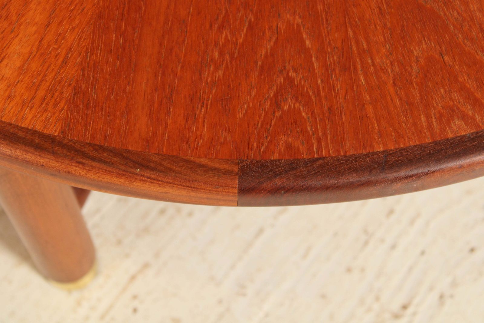 Midcentury G Plan Round Coffee Table With Smoked Glass Top & Brass Feet C.1960s photo vintage