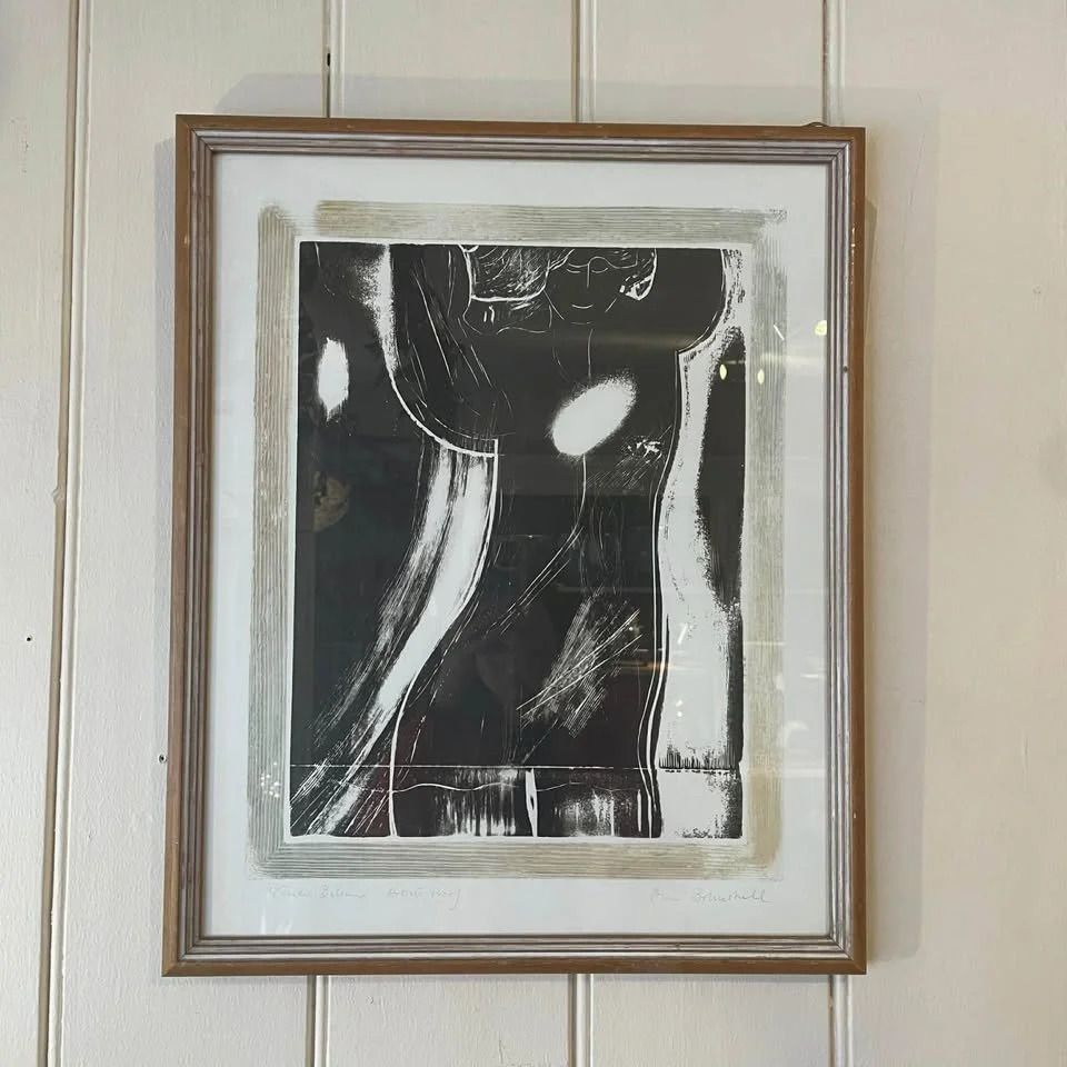 Ann Brunskill Woman Bathing Woodblock Print