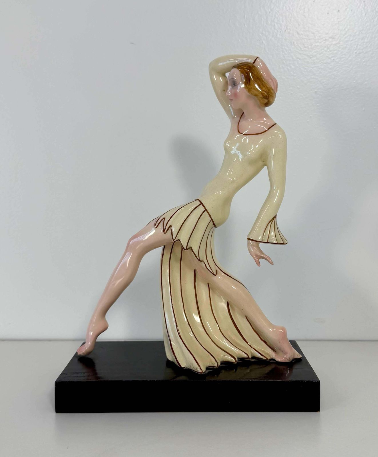 Art Deco Ceramic Dancer By Josef Lorenzl For Royal Dux, Bohemia, Circa 1925 photo furniture
