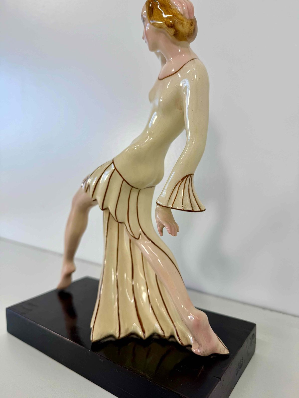 Art Deco Ceramic Dancer By Josef Lorenzl For Royal Dux, Bohemia, Circa 1925 photo buy