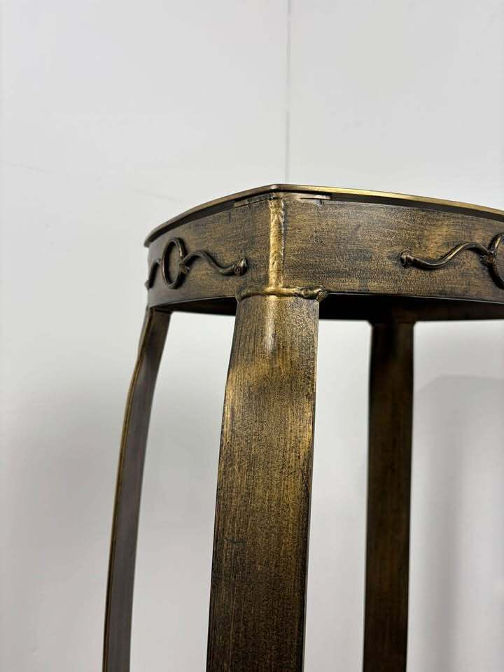 Reproduction Heavy Cast Metal & Brass Jardiniere Stand photo buy
