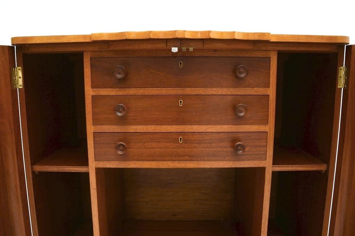 Art Deco Burr Walnut Cabinet By Harry And Lou Epstein photo vintage