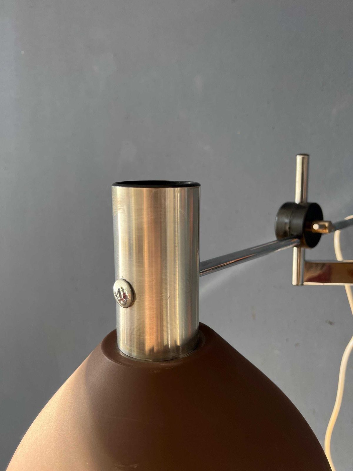 photo buy Dijkstra Swivel Arm Mid Century Wall Lamp With Brown Shade