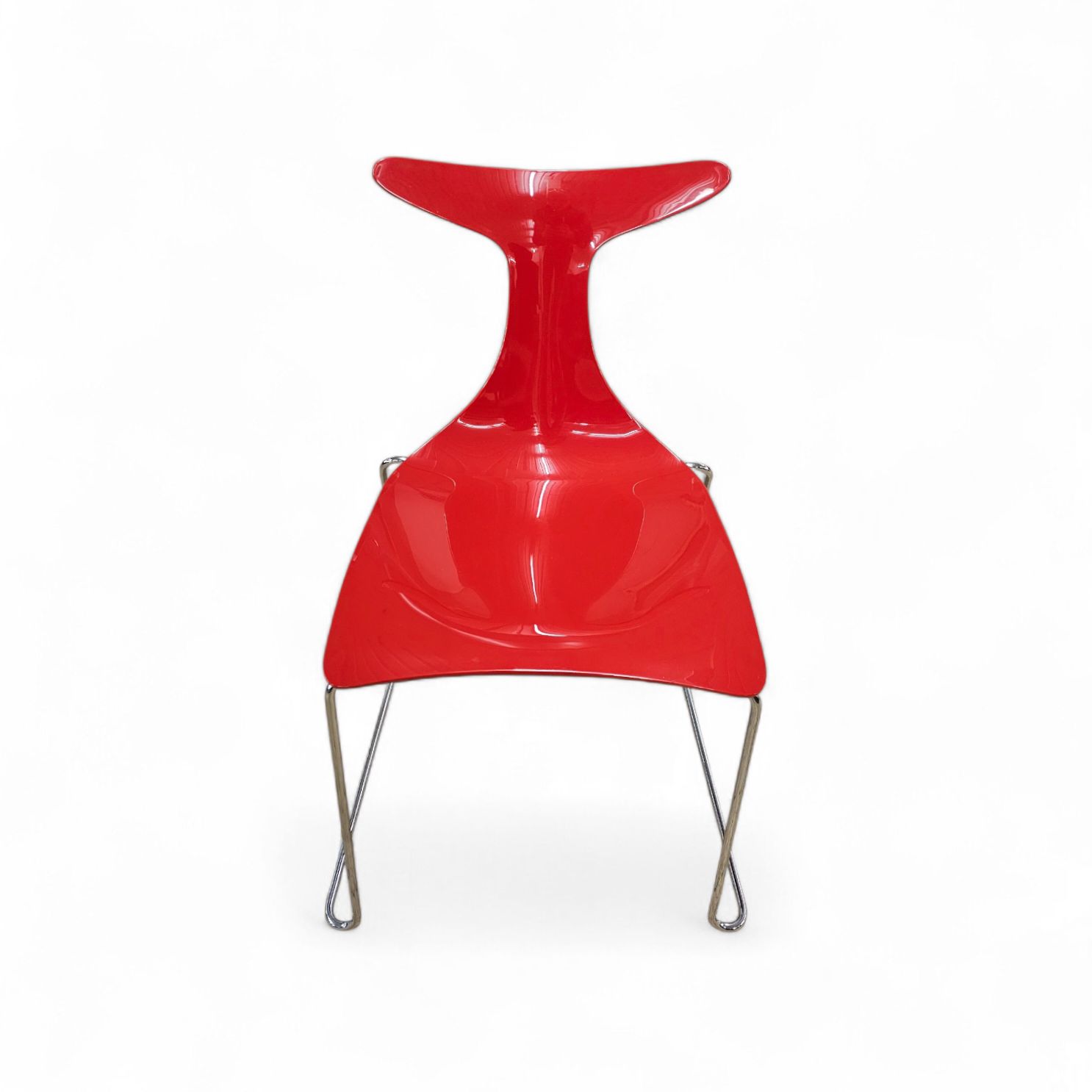 6 X Delfy Chair By Gino Carollo For Ciacci Kreaty / Italy 1990s / 2 X Red   4 X Black photo for sale