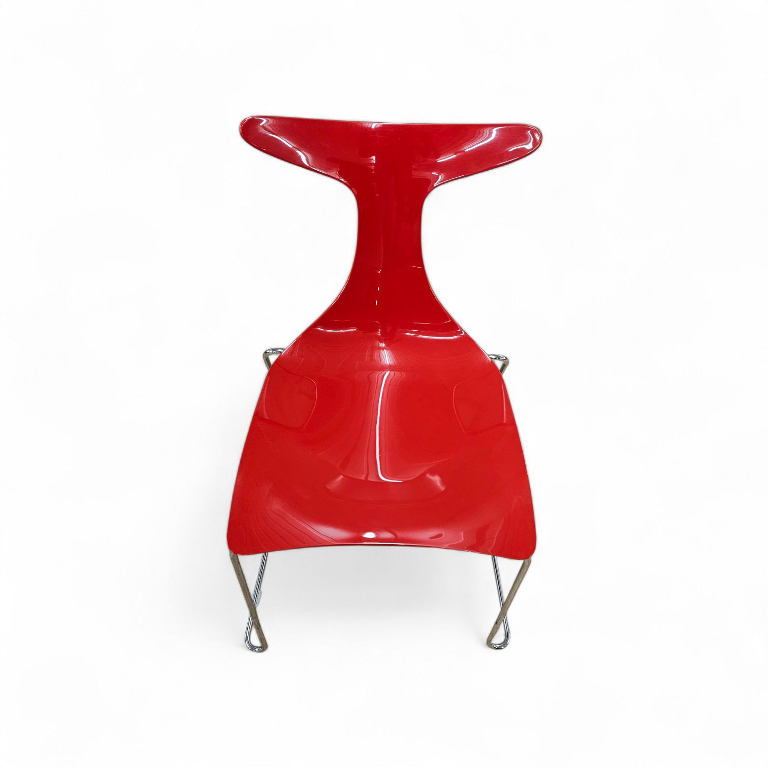 6 X Delfy Chair By Gino Carollo For Ciacci Kreaty / Italy 1990s / 2 X Red   4 X Black photo Furniture