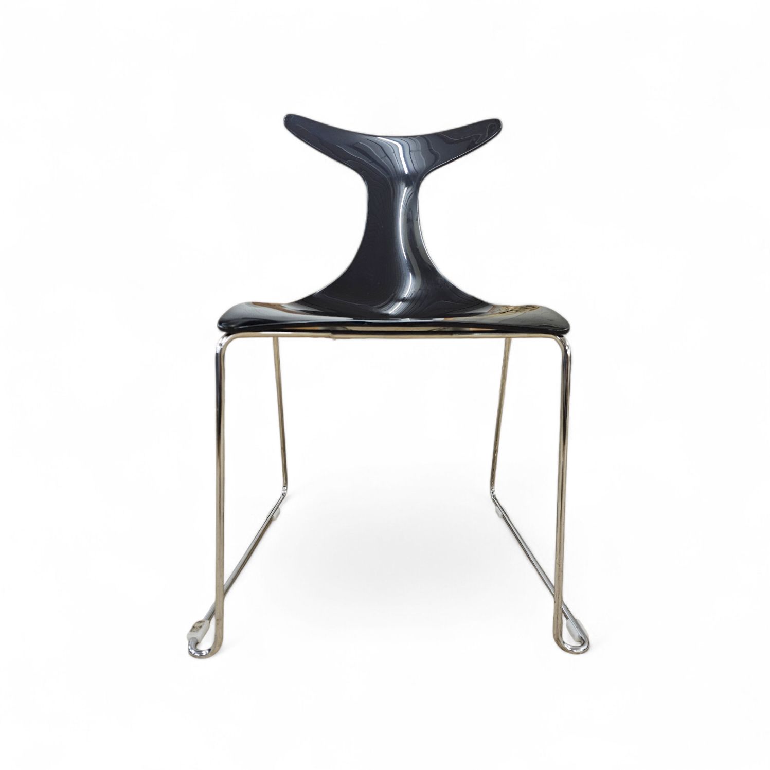 1272.0 6 X Delfy Chair By Gino Carollo For Ciacci Kreaty / Italy 1990s / 2 X Red   4 X Black photo