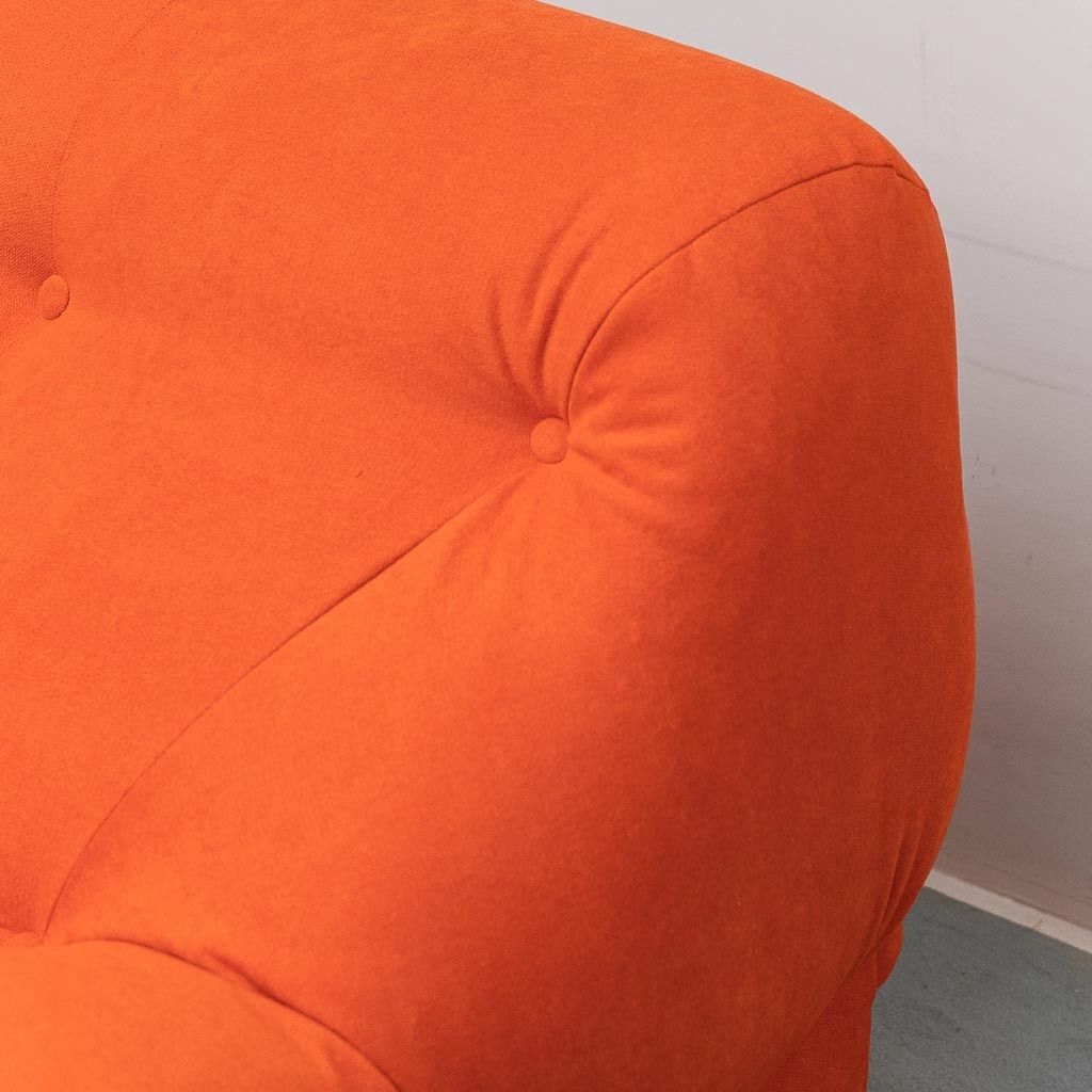 Pair Of Vintage Orange Armchairs, 1970s Design, Modern Antiques photo for sale