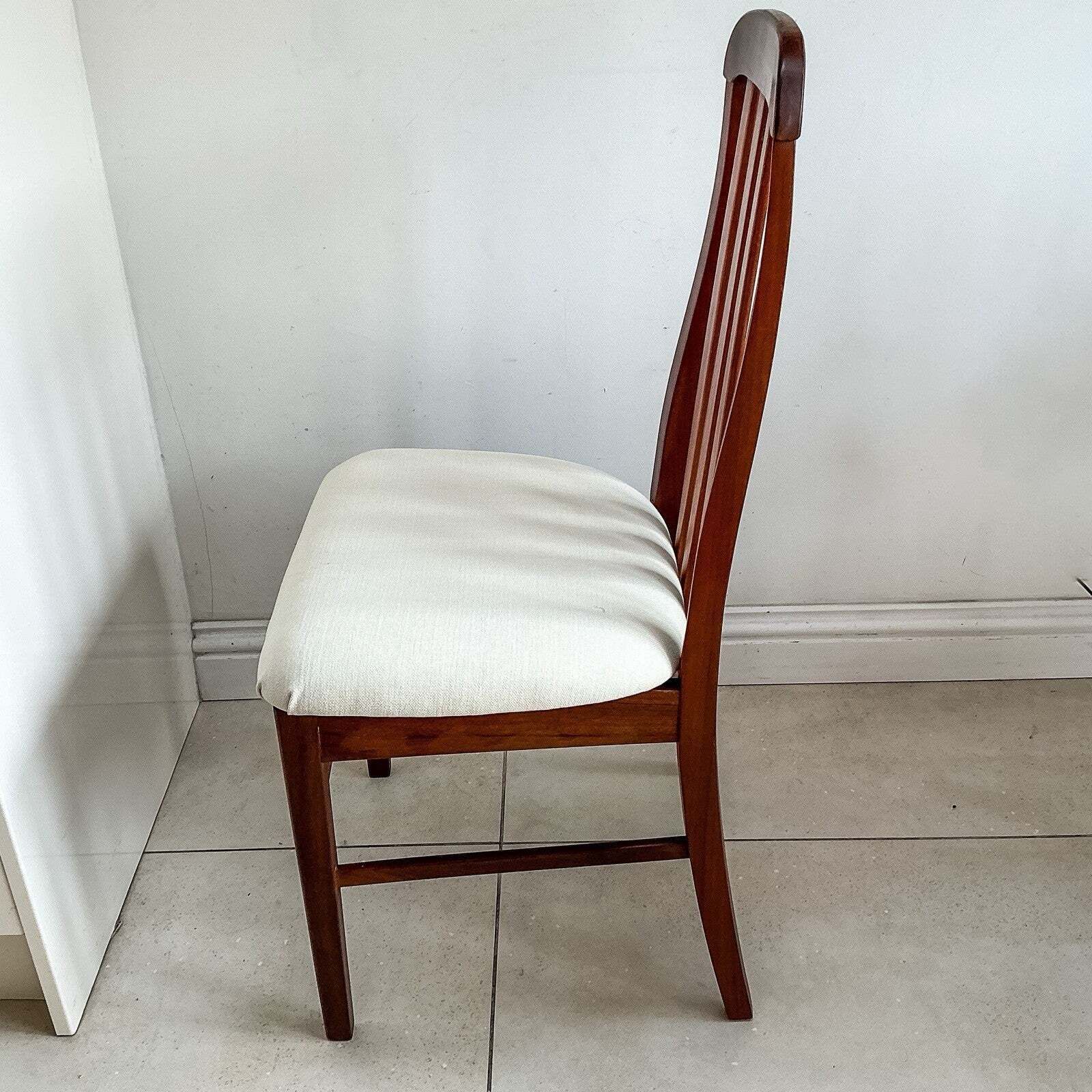 Set Of 4 Teak Mid Century Teak Dining Chairs By Jentique 60s New Upholstery photo for sale