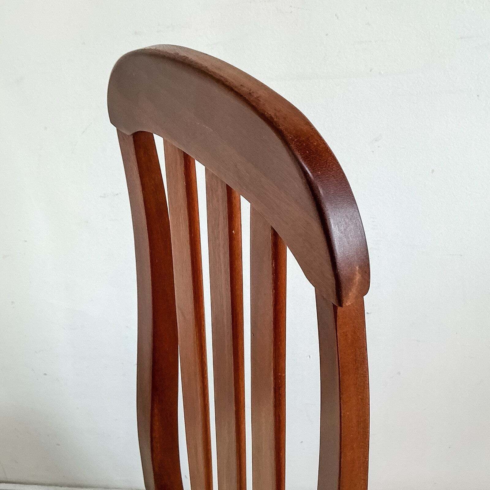 Set Of 4 Teak Mid Century Teak Dining Chairs By Jentique 60s New Upholstery photo vinterior