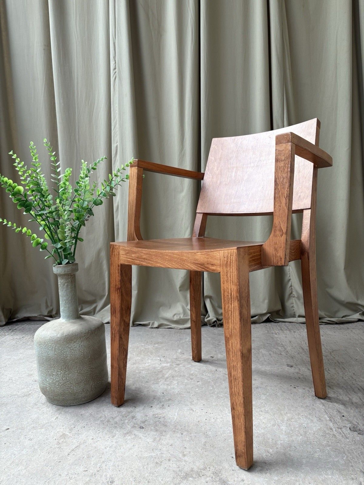 Vtg Mid Century Style Dining Desk Side Chair Scandi Danish Retro R1125