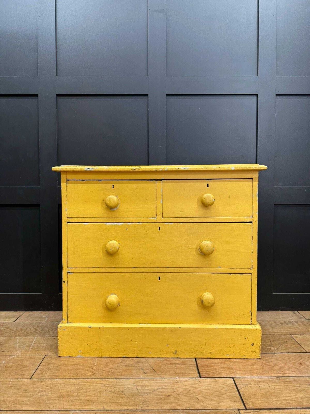 Antique Yellow Pine Chest Of Drawers – Farmhouse Bedroom Storage  Sink Stand photo for sale
