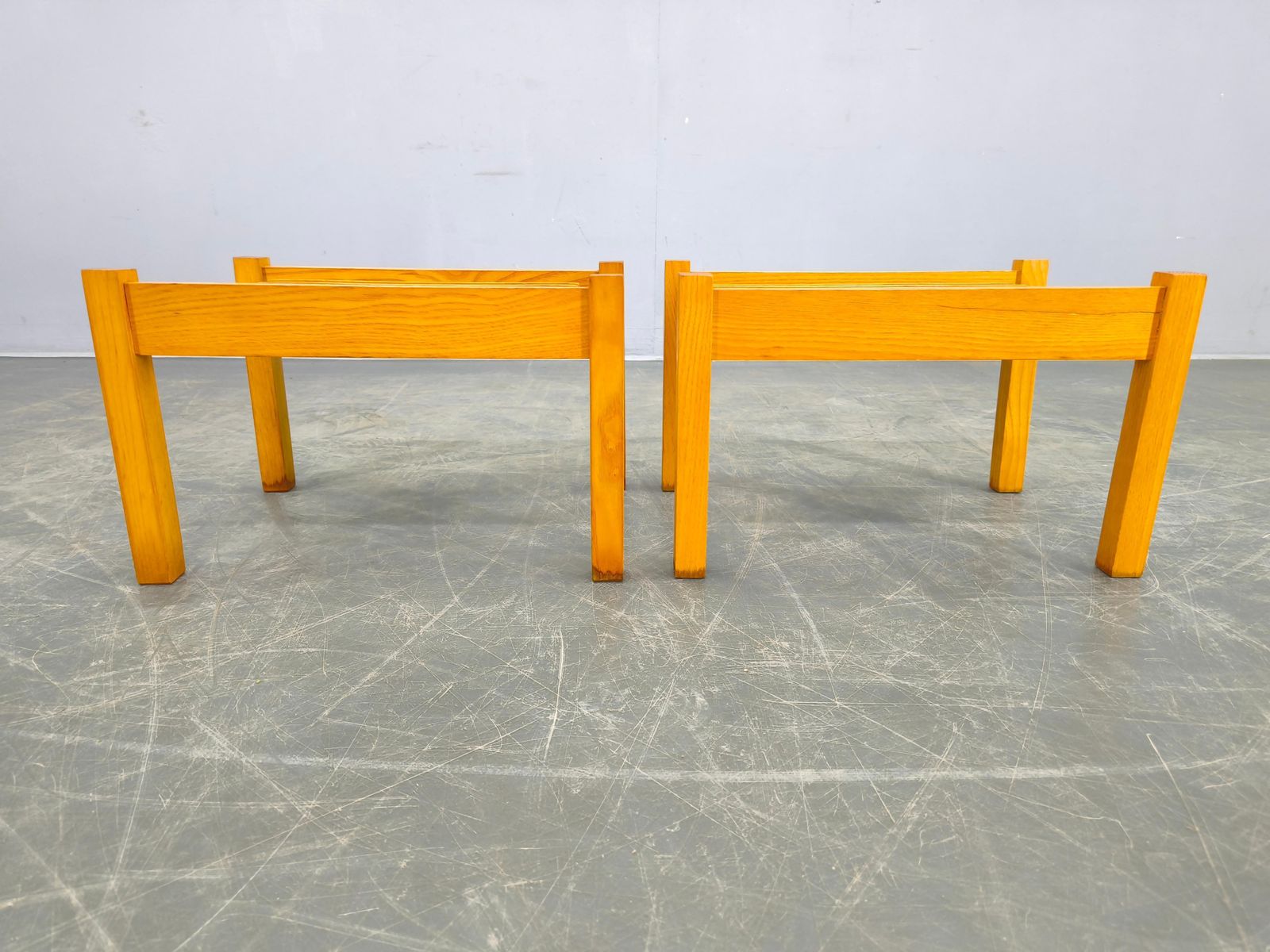 photo buy Set Of 3 Mid Century Maple Plant Stands, Czechoslovakia 1970s