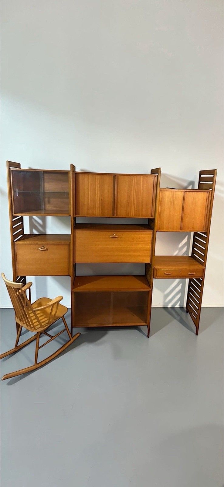 photo furniture Mid Century Modern Teak Staples Ladderax C1960s Superior Quality Rare
