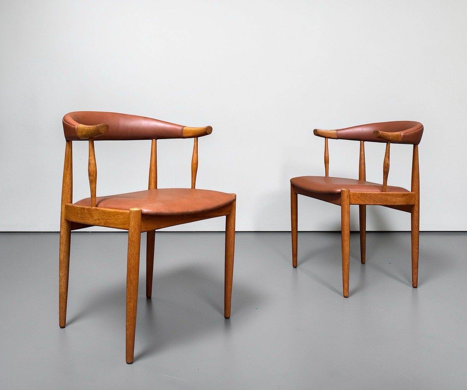 Pair Of Johannes Anderson Teak Dining Chairs Model Ba113 Mid Century C1960s