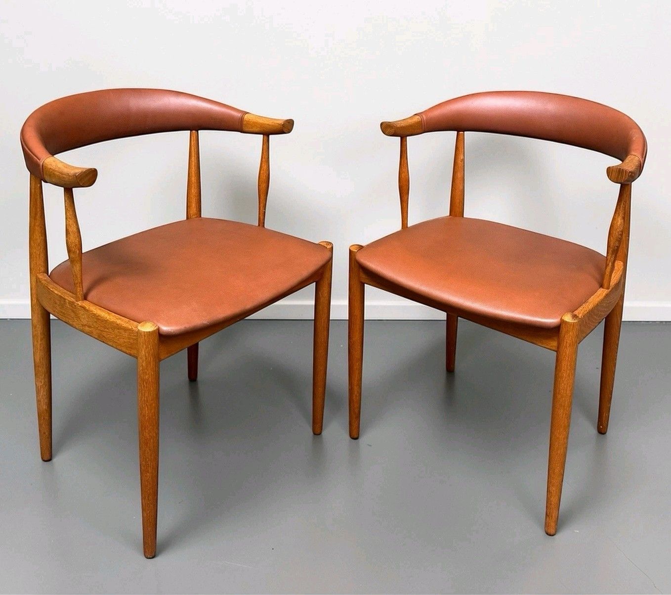 Pair Of Johannes Anderson Teak Dining Chairs Model Ba113 Mid Century C1960s photo furniture