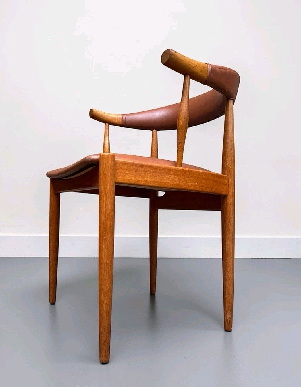 Pair Of Johannes Anderson Teak Dining Chairs Model Ba113 Mid Century C1960s photo for sale