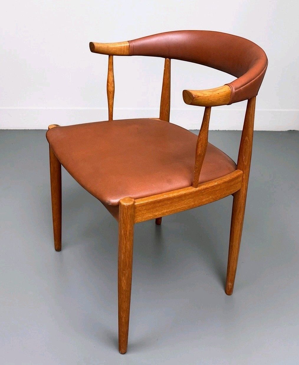 Pair Of Johannes Anderson Teak Dining Chairs Model Ba113 Mid Century C1960s photo vintage