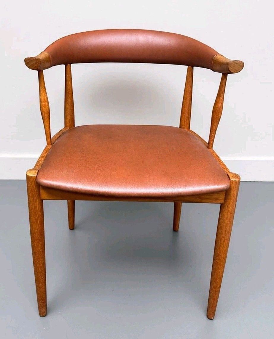 Furniture Pair Of Johannes Anderson Teak Dining Chairs Model Ba113 Mid Century C1960s photo