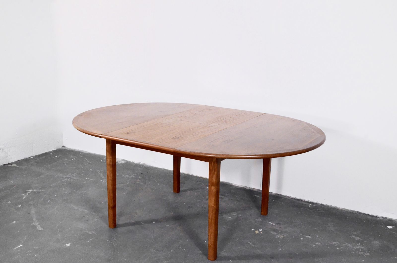 Midcentury Danish Teak Extending Round Table. photo for sale