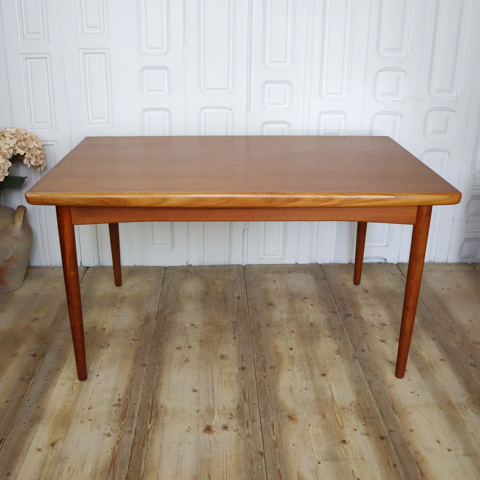Mid Century Danish Teak Extending Dining Table photo for sale